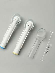 2-8个装电动牙刷头保护套，便携式电动牙刷头保护盒，电动牙刷头保护套，电动牙刷替换头保护套，家用牙刷保护套，返校旅行露营用品，家用清洁用品，家用小工具 - 無色 - 查看 5