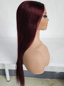 Wig Lace Front 5"X5", Warna 99J, Kepadatan 150% Wig Rambut Manusia Asli untuk Wanita - S99J - View 6