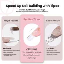 Beetles Tipex Lite Pre-Built Apex Nail Tips Kit, Stiletto Medium, With Tipex Nail Glue,  All-In-One Gel Nail Kit - Square Medium 224pcs (Tipex Nail Kit) - View 4