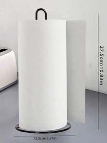 金属纸巾盒架，台面纸巾分配器，立式铁艺纸巾卷架，纸巾收纳整理架，浴室厨房纸巾盒架 - 彩色 - 查看 2