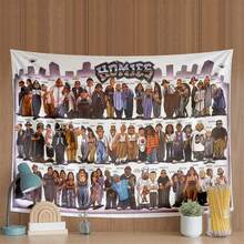 The Cover Of The "Homies" Comic Book Depicts The Los Angeles Street Tapestry - A Wall Hanging Tapestry With Delicate And Rich Colors, Firmly Stitched Edges, And Attached Hooks, Suitable For Home And Office Wall Decoration. - Multicolor - View 4