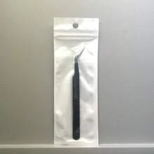 2026 New Hot Curved Eyelash Tweezers For False Eyelash Extension, Golden Feather Clip, Princess Clip, Nail Art Tweezers - Curved Eyelash Curler - Pink [Individually Packaged In an OPP Bag] - View 11