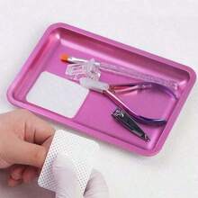 Square Oval Nail Accessory Tool Storage Dish Stainless Steel Plate Nail Decorations Display Tray - Multicolor - View 6
