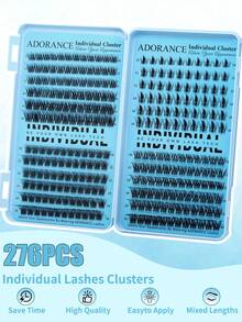 Bộ mi giả ADORANCE 276 sợi, 4 kiểu mi mỏng nhẹ, VIVA+WL2-5+W05+F13, mi giả mềm mại tự nhiên, thích hợp trang điểm hàng ngày, hẹn hò và dự tiệc. - D - Xem 5