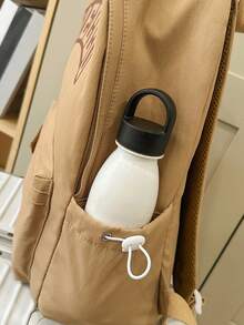 Minimalist Casual Backpack, Large Capacity Multi-Pocket Student Backpack For Middle & High School - Multicolor - View 6