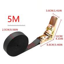 卡车捆绑装置、小型棘轮紧固件、自锁绳索紧固件、货物包装和固定带、飞机捆绑带 - 丙綸 - 查看 8