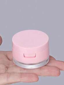 Hộp phấn phủ dạng bột 3g/5g kèm bông phấn - Hộp phấn trang điểm dạng nén không mùi kèm bông phấn và lưới lọc, hộp phấn tái sử dụng, hộp nhựa đựng mẫu trang điểm du lịch (Màu đen trắng, không kèm bông phấn) - Nhiều màu - Xem 6