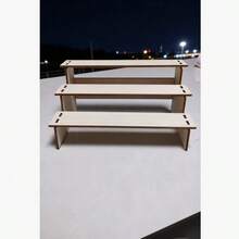 1个木制展示架，收藏人偶展示柜，珠宝，古董，宝石，手镯，香水，首饰展示架 - 原木色 - 查看 7