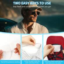 10/20/30片装自粘领撑 - 一次性隐形领撑，保持衬衫领子挺括整齐。 - 衣領貼 - 查看 6