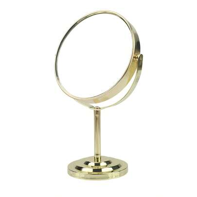 Makeup Mirror With Stand, 1X/20X Magnification, Double-Sided 360-Degree Rotation, Portable Desktop Magnifying Mirror, Desktop Mirror For Bedroom Or Dormitory, 6.5 Inches