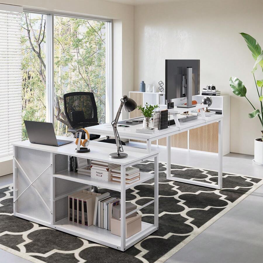 Home Office Desks - White - View 1