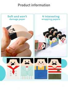Bộ 1/4 cục tẩy hình chú hói dễ thương, cục tẩy hói số lượng lớn, thú cưng để bàn, cục tẩy bút chì vui nhộn, quà tặng học sinh, phần thưởng trong lớp học, quà tặng tiệc tùng. - Nhiều màu - Xem 3