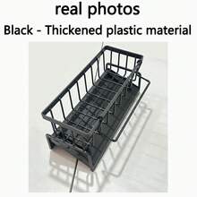 1pc Kitchen Sink Organizer Rack - With Towel Bar And Tilted Soap Dish With Drainage, Ideal For Kitchen Organization; Can Hold Sponges, Brushes, Dish Soap, Towels And Cleaning Cloths. Can Be Placed Over Kitchen Sink, Next To Bathroom Vanity, Shower Or Outdoor Garden Sink. Organizer Rack, Draining Rack, Kitchen Utensils, Home Decor, Bathroom Accessories - Multicolor - View 13