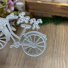 Bicycle Die Cutting Mold, Metal Cutting Dies, Card Making Kit, Embossing Paper, Die Cut Pieces, Scrapbooking Machine, Template, Storage Bag, Related Supplies - Silver-white - View 4