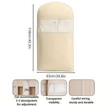 1pc Compression Dust-Proof Garment Storage Bag, With Transparent Window And Auto-Compression Zipper, Suitable For Bedroom, Home And Dorm, Can Store Down Jackets, Suits, Shirts And Other Clothes, Up To 40% Compression Rate - Multicolor - View 19