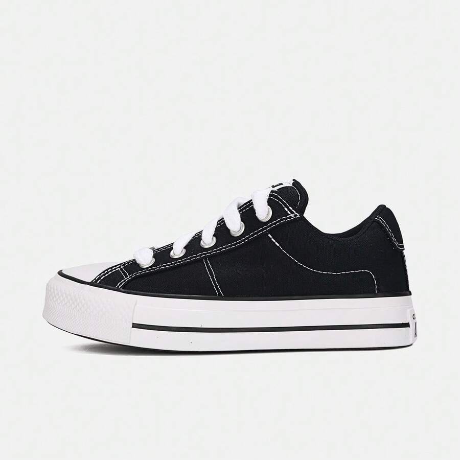 Converse 男女通用 Chuck Taylor SEASONAL 低帮帆布鞋 A20385C - 黑與白 - 查看 1