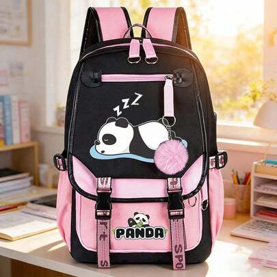 Ba lô hình gấu trúc dễ thương, phù hợp cho việc đi lại hàng ngày, mua sắm, và đủ rộng rãi cho du lịch và sử dụng hàng ngày. Đây là lựa chọn thời trang và thiết thực, bền chắc, hoàn hảo cho những chuyến đi chơi thông thường, và là món quà lý tưởng cho Giáng sinh. Hộp bút nhiều lớp dung tích lớn, đồ dùng học tập thiết yếu cho năm học mới.