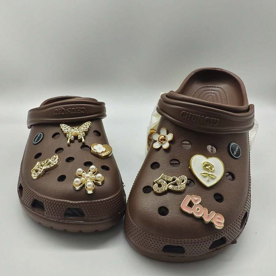 Babouche-Style Sneakers, Perfect For Holidays, Autumn/Spring/Summer/Winter, Offering Comfort And Style. High Platform. - Coffee Brown - View 1