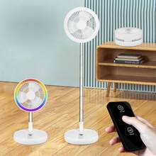 Pink Portable Rechargeable Fan With Remote - 4 Speeds, Ultra Quiet, 3600mAh USB-C Battery, Summer Must-Have & Perfect Gift For Valentine's Day, Mother's Day, Father's Day, Birthday | Great For Office, Camping, Travel, Dorm, Outdoors - 彩色 - 查看 13