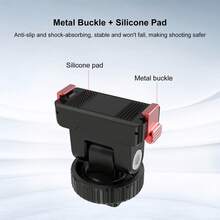 For Osmo Action 6 / Nano PULUZ Plastic Gimbal Quick-Release Base Mount (Black) - View 4