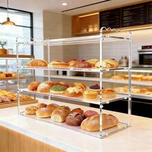 Acrylic Baking Display Cabinet, Transparent Countertop Pastry Display Case, Dust-Proof Food Storage Rack, Suitable For Donuts, Cakes, Cookies And Fruits, Ideal For Home Kitchen, Cafe And Commercial Venues - View 10