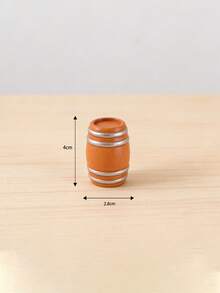1/3/6/9pcs Miniature Vintage Beer Barrel For Dollhouse, Realistic Model, Bar Accessories, Tabletop Decor, Handmade Cute Ornament, 3D Creative Decorative Item, Mini Bar Prop, Miniature Furniture, Display Craft, Office Desk Decor - Multicolor - View 5