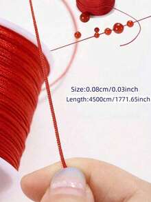 4500cm/1771inch No. 72 0.8mm Braided Cord Dragon Knot Chinese Knot Projects DIY Jewelry Bracelet Pendant Handmade Rope Crafts Jewelry Thread - 45m/1771in - View 2