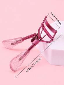 Eyelash Curler With Replacement Pads Set, Manual Eyelash Curler, Stainless Steel Material, Professional Makeup Tool, Portable Eyelash Curler, Travel, Vanity, Eyelash Tool, Affordable, Gift For Women, Mother's Day Gift - Hot Pink - View 6