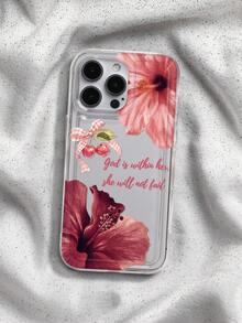 朱槿花圖案手機殼，相容 iPhone & 相容 Galaxy，防水防震防摔防刮 - 彩色 - 查看 2