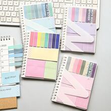 [Cuaderno lindo] Cuaderno A6 lindo con hebilla de lazo suave y notas adhesivas, cuaderno espiral de negocios y aprendizaje para uso en la oficina y el estudio - A6 - Ver 11