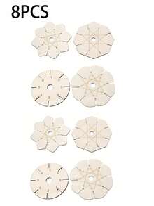 4 Pcs Bracelet Woven Braiding Disk, Flower Shape Wood Disk Bracelet Braiding Woven Plate Knitting Tools Beading Cord Disc For Gift Supplies Friendship Bracelets Making Weaving Kumihimo Supplies, Diy Jewelry Making, Handmade Craft Supplies, Precision Weaving Tool, Lightweight Braiding Aid, Jewelry Crafting Tool, Jewelry Makers,For Diy Hobbyists - Multicolor - View 13