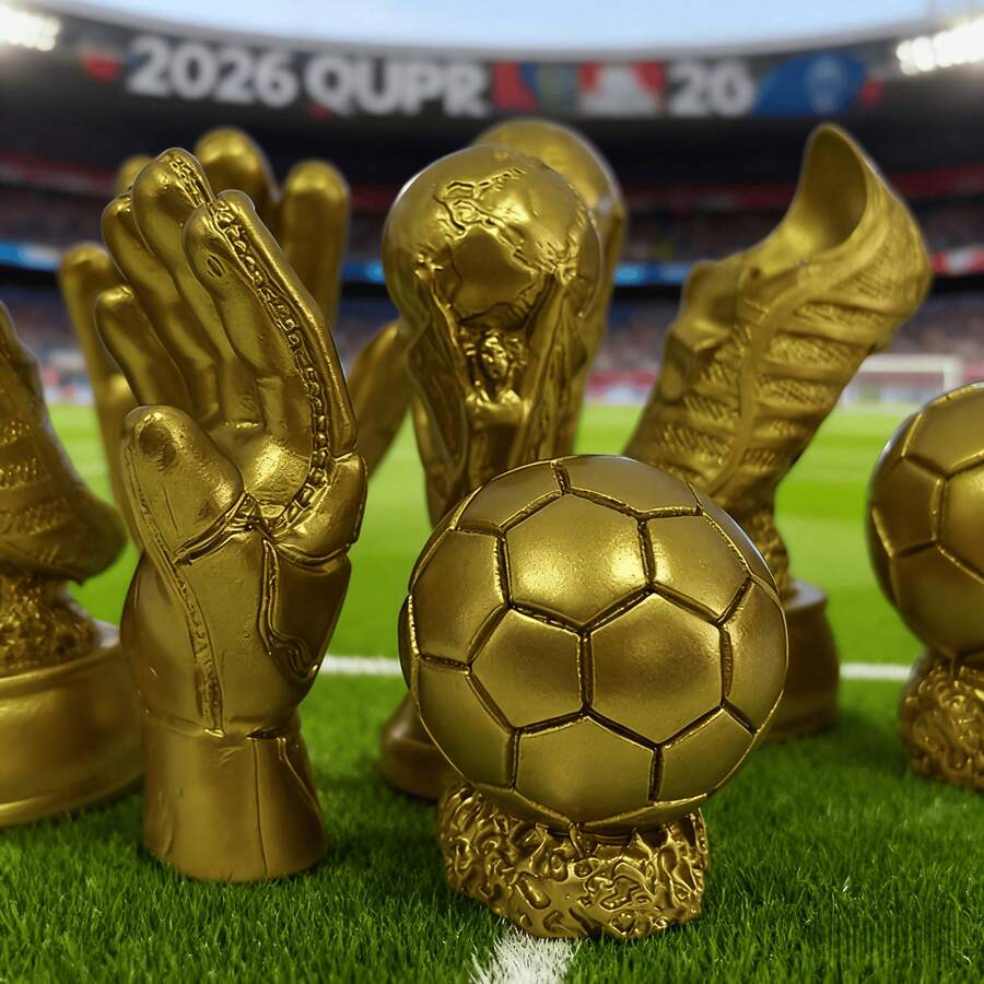 2026 FIFA Figurine Statue, Suitable For Goalkeeper, Player, Sports Trophy Decoration, Monthly Best Goalkeeper, Home Decor, Can Be Given To Friends As Birthday Gifts, Football Memorabilia Collection - Multicolor - View 1