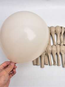 101件套灰粉色米色气球拱门套装，适用于30岁成人生日派对装饰、女孩迎婴派对气球拱门套装、乡村婚礼周年纪念、洗礼装饰 - 查看 5