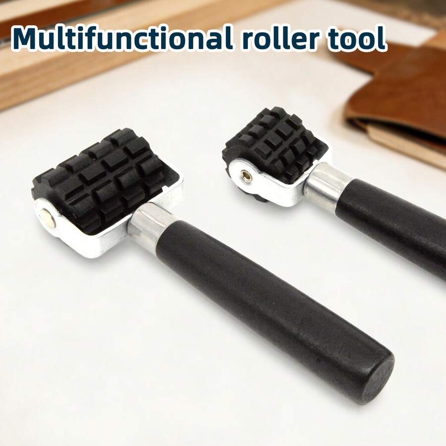 Multi-Functional Pressing Roller Tool, Leather Edging Roller, Woodworking Manual Roller, Sound Insulation Construction Pressing Roller, Available In Multiple Sizes