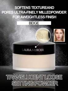 Laura Mercier 透明散粉 #透明色 29克/1盎司 | 持久控油定妆粉 | 轻盈配方，打造无瑕哑光妆效 | 持久定妆，不卡粉，不显细纹 - Translucent - 29g - 查看 1