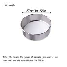 1 cái rây bột bằng thép không gỉ 304, lưới 14/40/60 mắt lưới, lỗ mịn dùng để rây đường bột, bột matcha, bột cacao, dụng cụ làm bánh, đồ dùng nhà bếp. - Thép không gỉ màu bạc - Xem 23