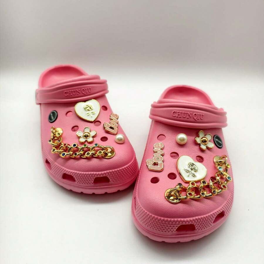 Babouche-Style Sneakers, Perfect For Holidays, Autumn/Spring/Summer/Winter, Offering Comfort And Style. High Platform. - 玫紅色 - 查看 1