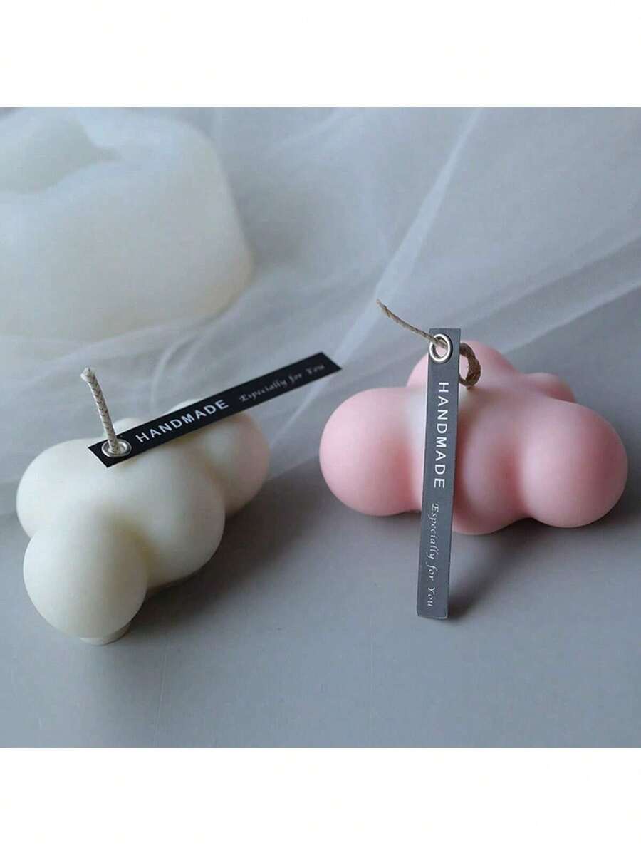 Molde de silicona multifuncional para hacer velas en forma de nube de cera artesanal - nubes - Ver 1