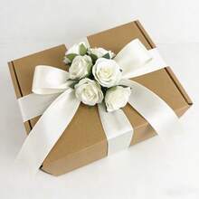 20pcs/40pcs/80pcs Artificial Small White Rose Flower Heads, Floral Bouquet Accessories For Headpiece, Brooch, Home Decor, Festival, Wedding Decoration, Fake Flowers - White - View 5