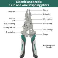 18-In-1 Multifunctional Tool Foldable Pliers Wire Stripper Cable Cutter Crimper Splitter For Electrician Repair - Foldable Pliers - View 4