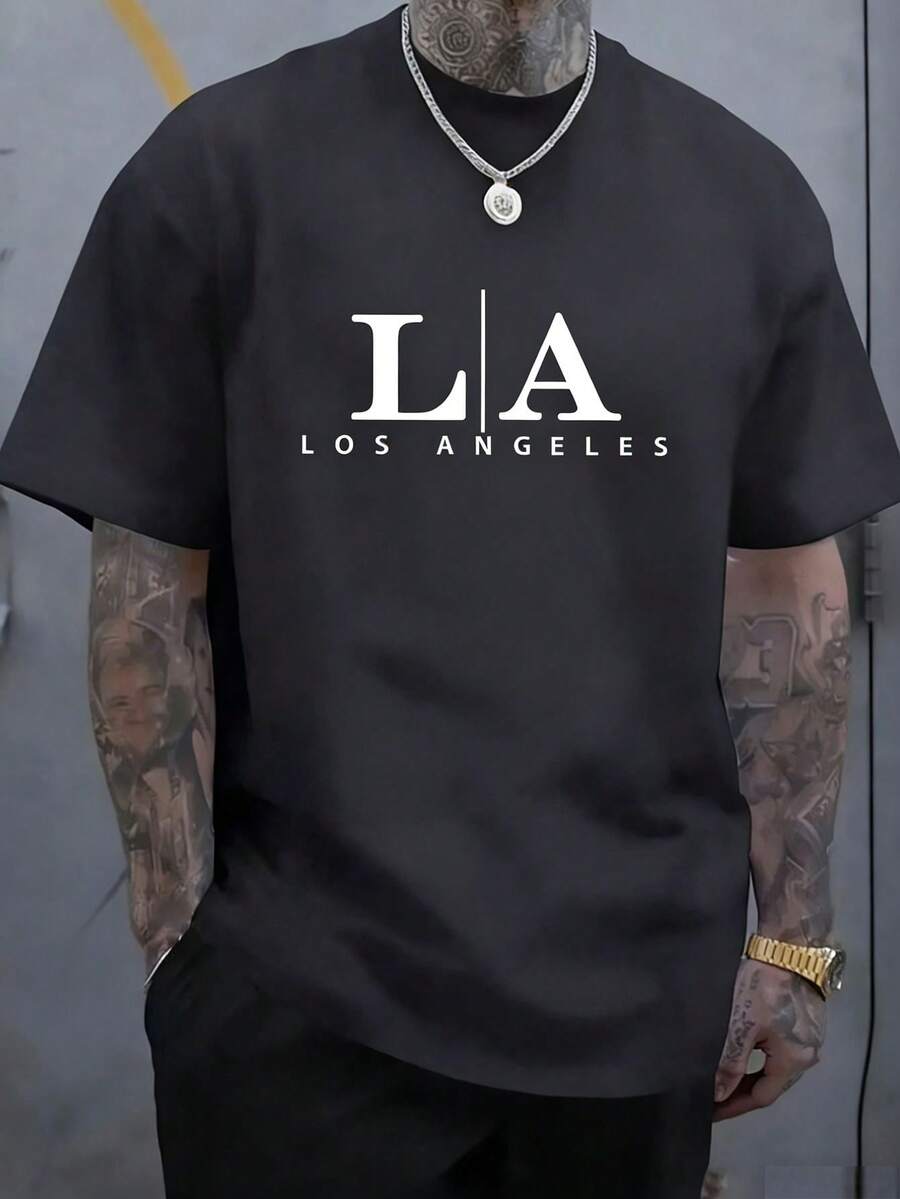 Men T-Shirts - 深灰色 - 查看 1