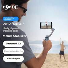 DJI OM7 Smartphone Gimbal Stabilizer With AI Follow Functionality For Handheld Vlog Shooting, Selfie Stick, Automatic Follow And Gesture Follow Functionality, OM7 Official Standard Package - View 3