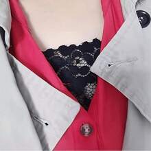 1/3pcs Set Elegant Floral Anti-Glare Chest Pads, Fashionable Comfortable Fitted Enhancing Lace Knit Chest Pads, Anti-Peeping Anti-Sheer Chest Stickers, Washable Delicate Lace Trim, Suitable For Back To School, Wedding, Birthday Gifts, Random Colors - Multicolor - View 3