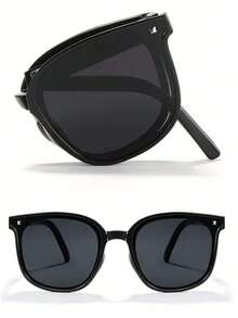 1 pieza/2 piezas Gafas plegables de moda para mujer, diseño novedoso, estilo consistente - Multicolor - Ver 3