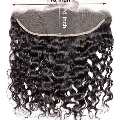 Cierre frontal de encaje transparente de 13x4, cabello humano rizado birmano, ligero con cabello de bebé previamente recortado, cierre de encaje de color natural para mujeres