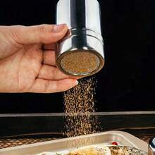 Sacudidor de acero inoxidable preciso - Adecuado para cacao, canela y café | Herramienta de cocina duradera y fácil de limpiar - Plateado - Ver 8