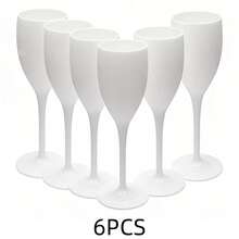 5oz Acrylic Champagne Flutes, Unbreakable High Stem Cups, Reusable Champagne Toasting Glasses - Modern & Suitable For Home, Wedding, Baking, Drinking, Valentine's Day, Kids Party, Anniversary, Father's Day, Mother's Day, Easter, Holiday Picnic, New Year Party - A - View 9