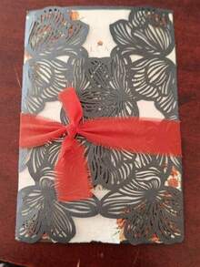 5/10张镂空白色激光切割玫瑰贺卡，欧式浪漫婚礼邀请卡，创意激光切割设计，美式节日庆典邀请卡 - 玫瑰賀卡 - 查看 3