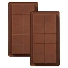 Molde de silicona para chocolate, molde rectangular antiadherente y duradero apto para hacer rollos de chocolate, barras de chocolate y chocolate de Dubái, fácil de desmoldar - Marrón - Ver 12