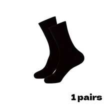 1/5/7/10/15 Pairs Women's Solid Color Wide Opening Comfortable Minimalist Maternity Socks Mid-Calf Casual Breathable Warm Soft Cute Socks For Autumn/Winter Daily Office Wear - Black - View 12